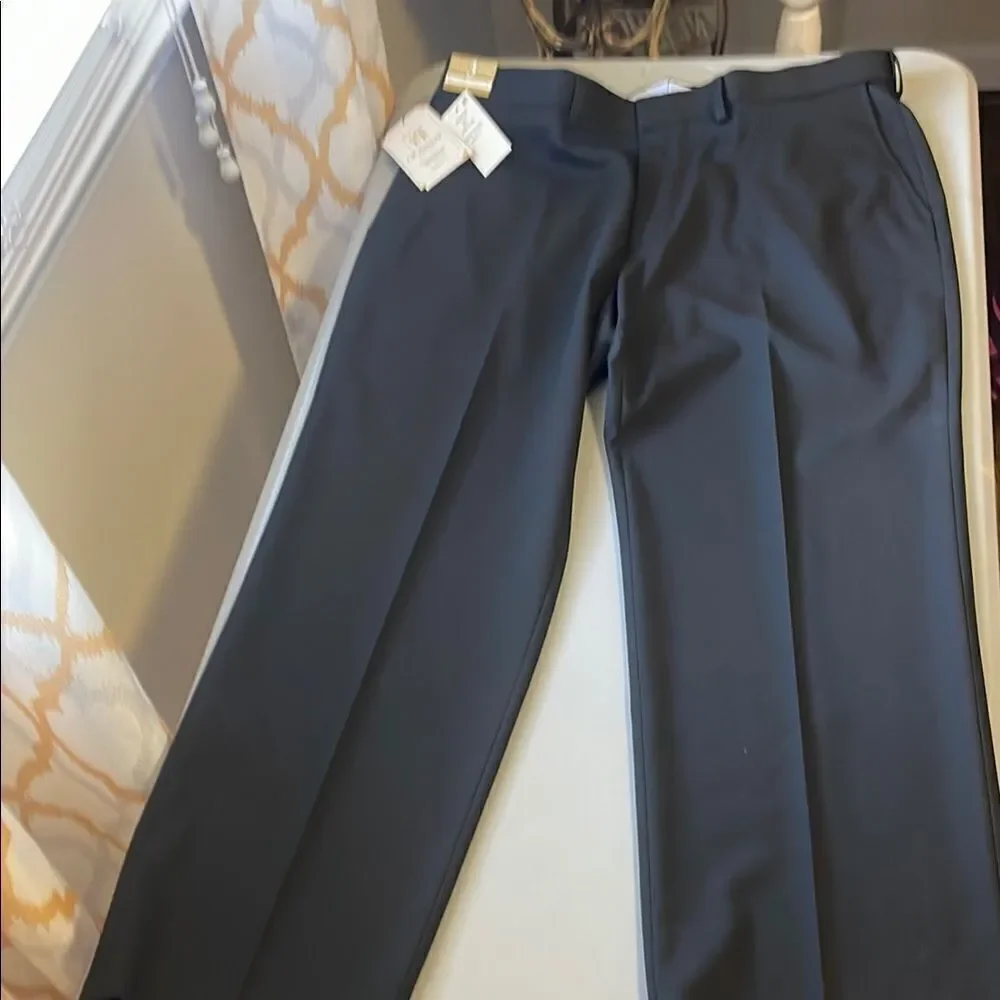 NEW J.M. Haggar Classic Fit Black Suit Coat and Trousers